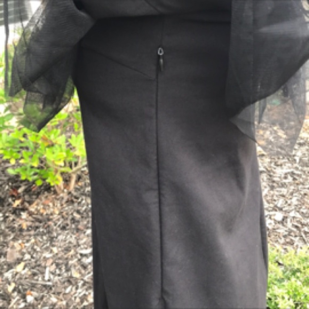 Zara Black Off Shoulder Mini Dress Sz s - Picture 4 of 7